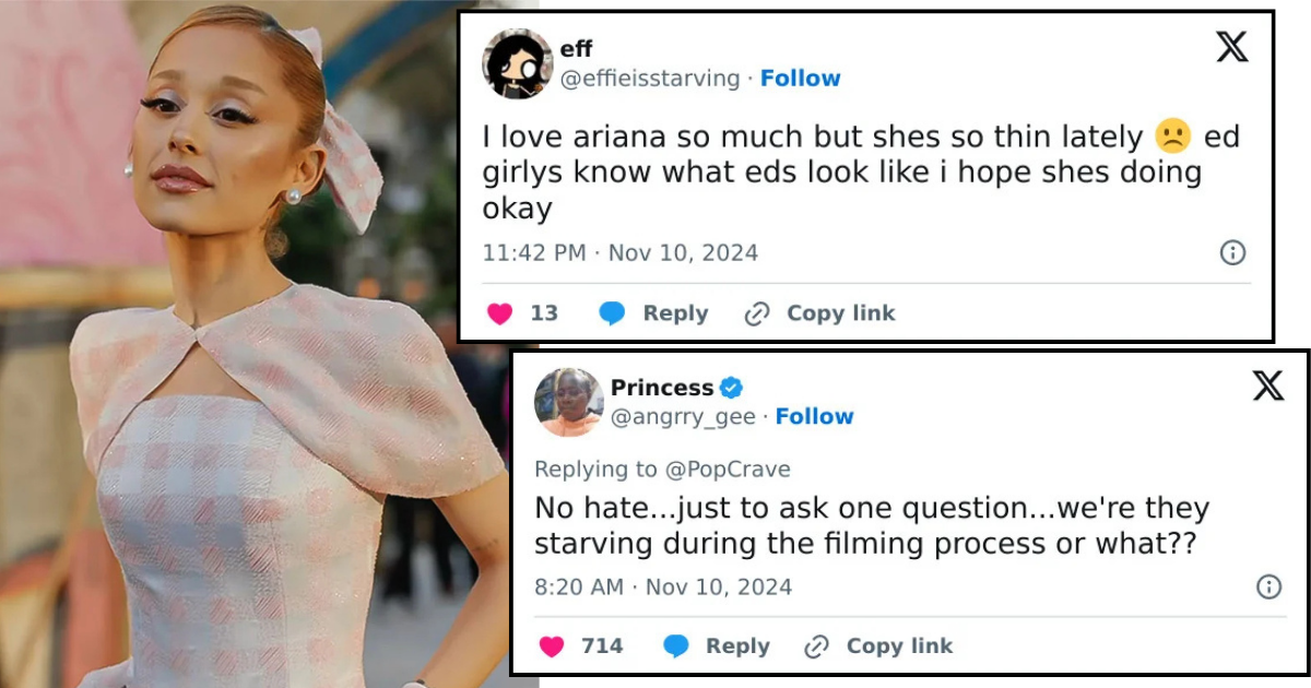 Ariana Grande’s “Skeletal” Appearance at Wicked Premiere Sparks Concern Among Fans