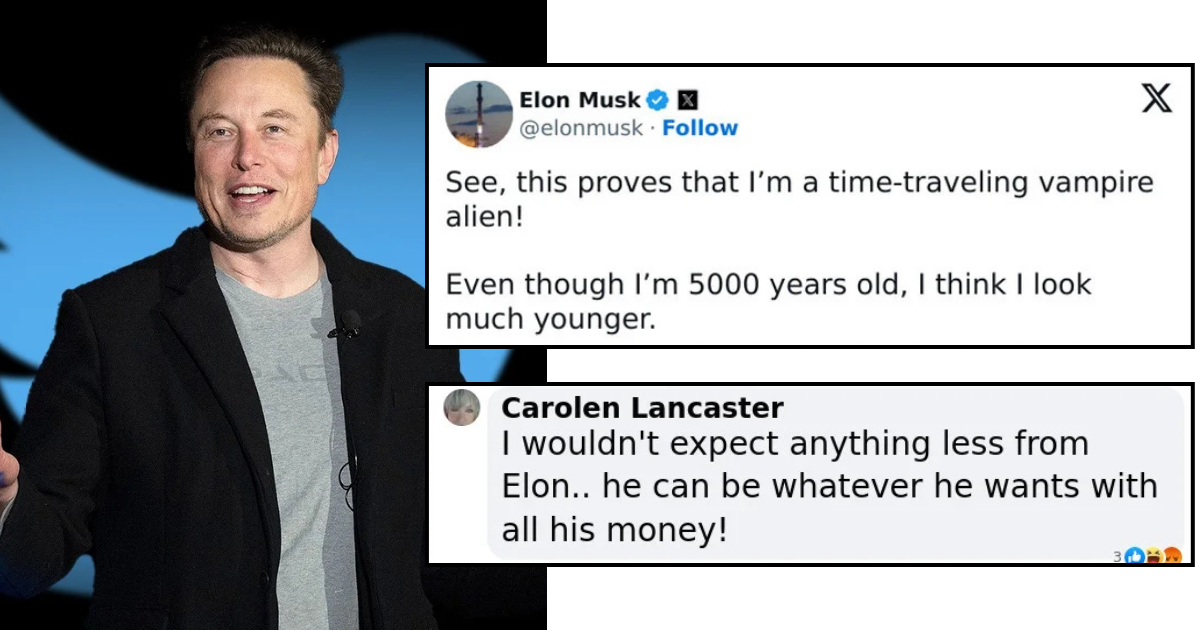“I’m a Time-Traveling Vampire Alien”: Elon Musk Claims He’s 3,000 Years Old