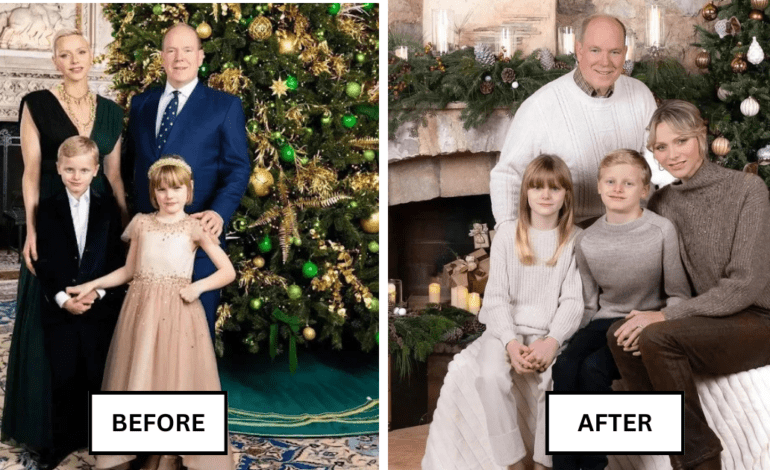 Monaco Royals’ 2024 Christmas Card Features a Dramatic Shift in Tone from Last Year